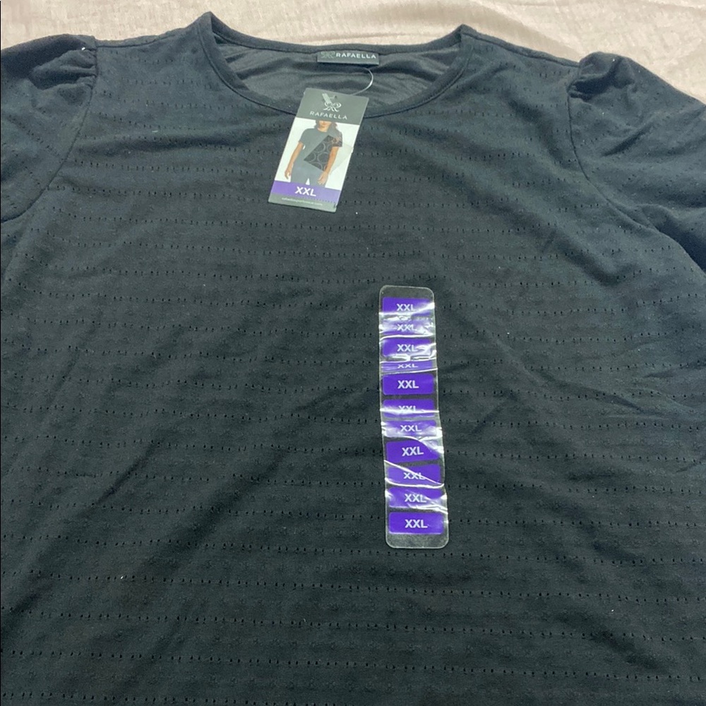 Abella Black Short Sleeve Tee